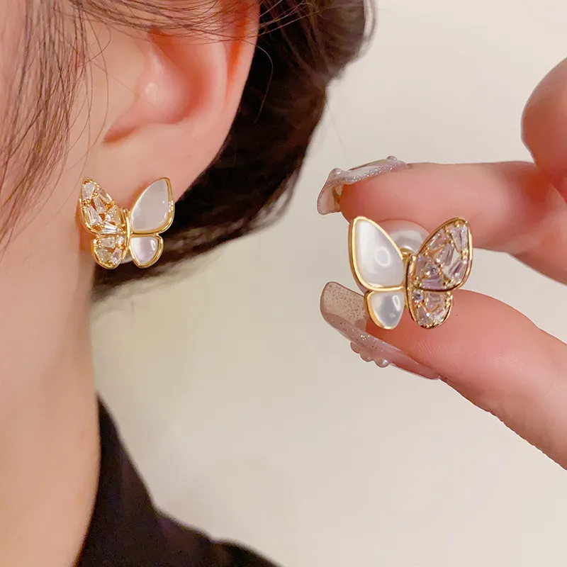 DAISY BEAUTY Mother Of Pearl Stud Earrings Women's-6