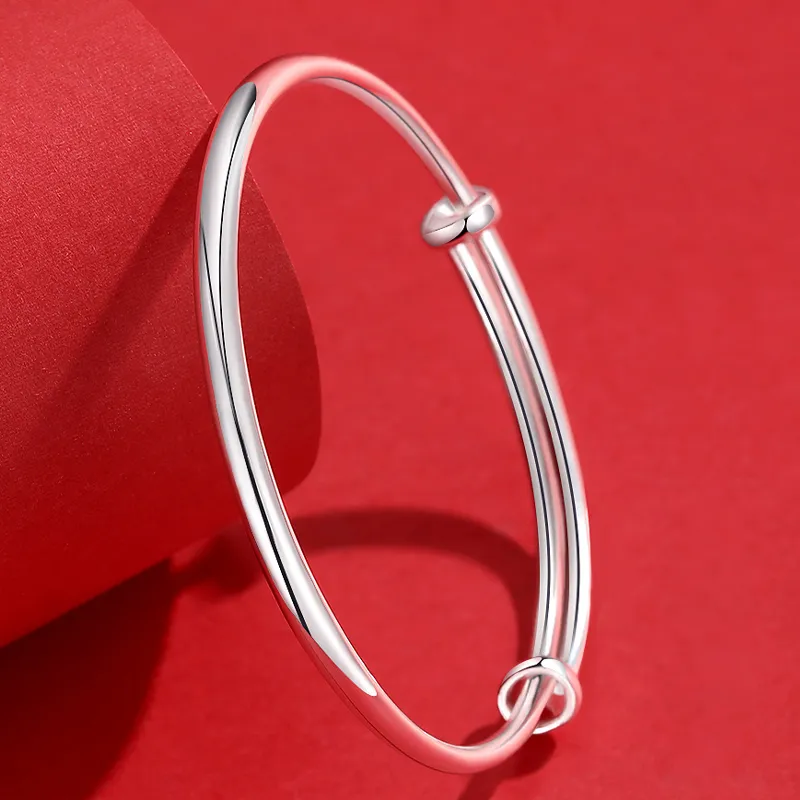 DAISY BEAUTY S999 Fine Silver Bangles Women's-2