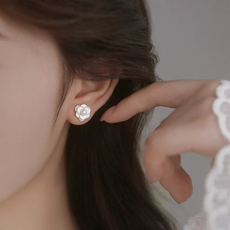 DAISY BEAUTY Copper Stud Earrings Women's-5