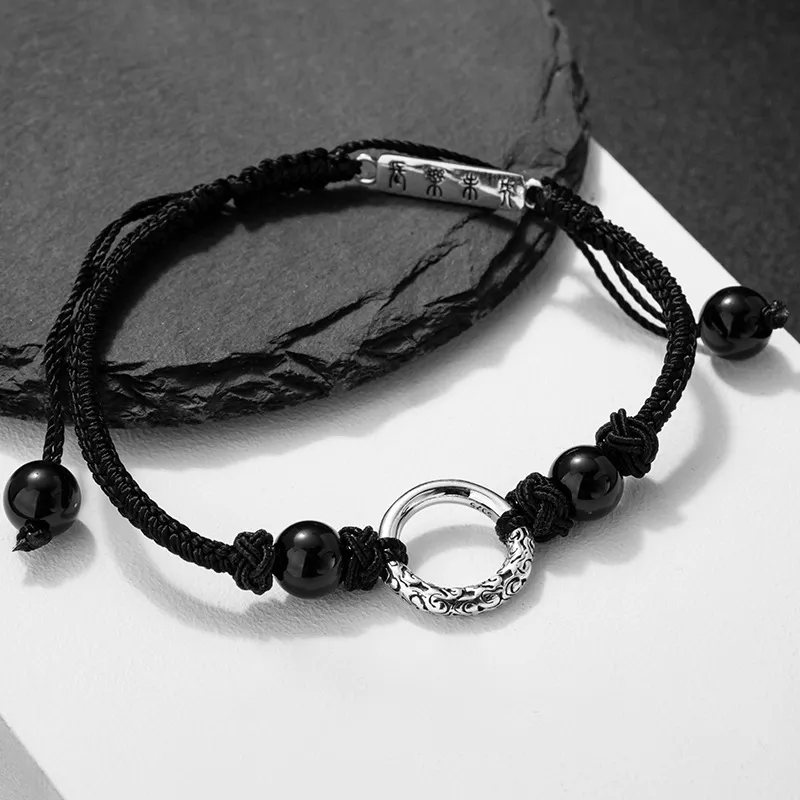 DAISY BEAUTY Natural Agate Jade Bracelets Men's-4