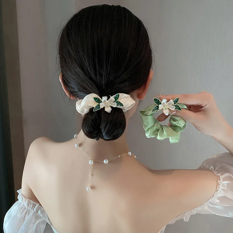 DAISY BEAUTY Silk Chiffon Hair Tie Women's-4