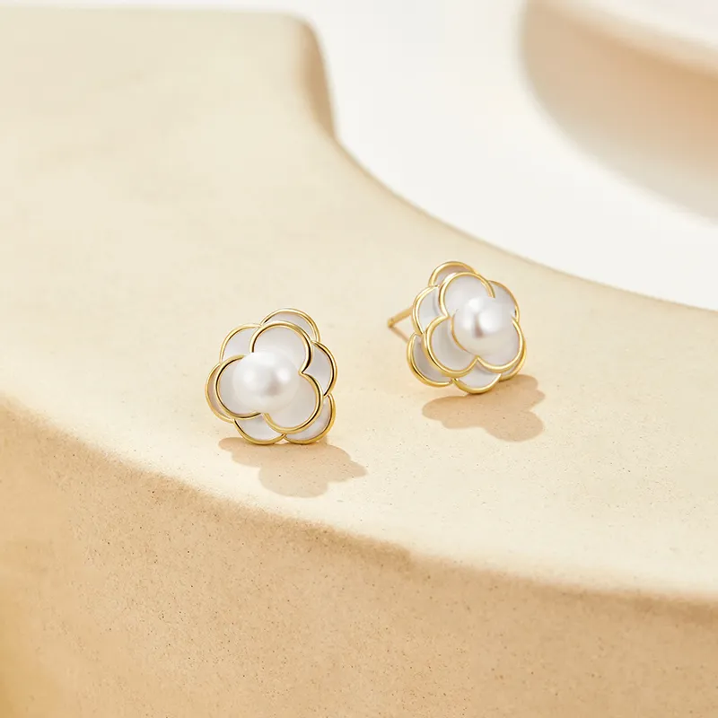 DAISY BEAUTY Copper Stud Earrings Women's-1