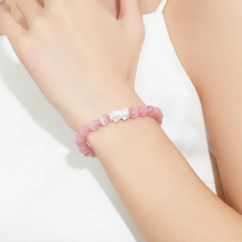 DAISY BEAUTY Glass Cat Eye Bracelets Women's-11