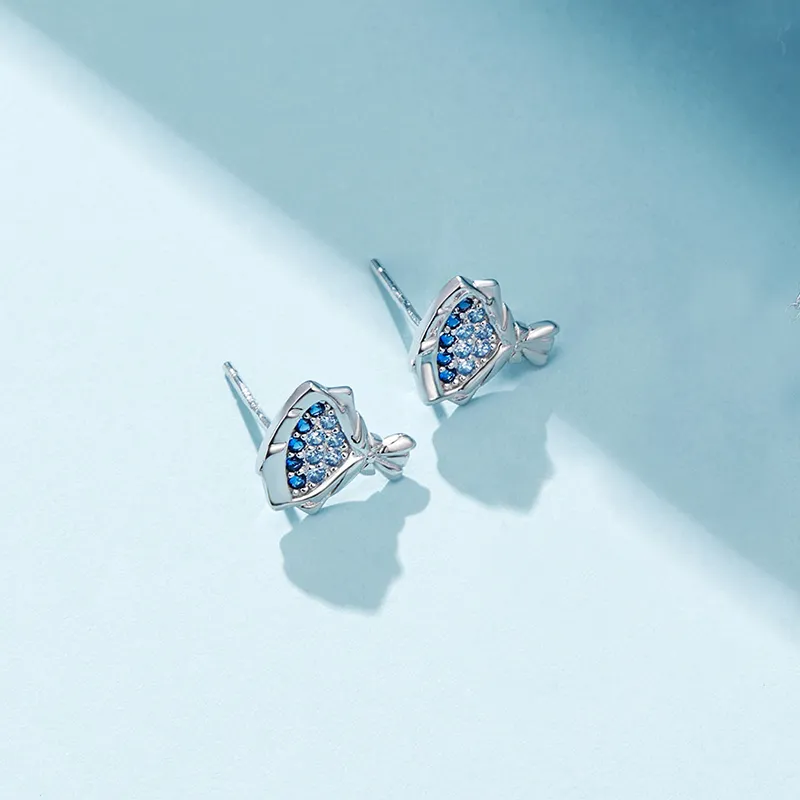 DAISY BEAUTY S925 Silver Stud Earrings Women's-3