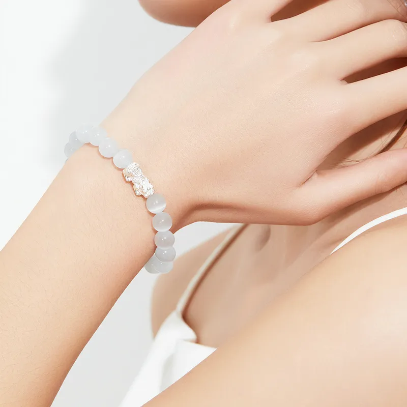 DAISY BEAUTY Glass Cat Eye Bracelets Women's-4