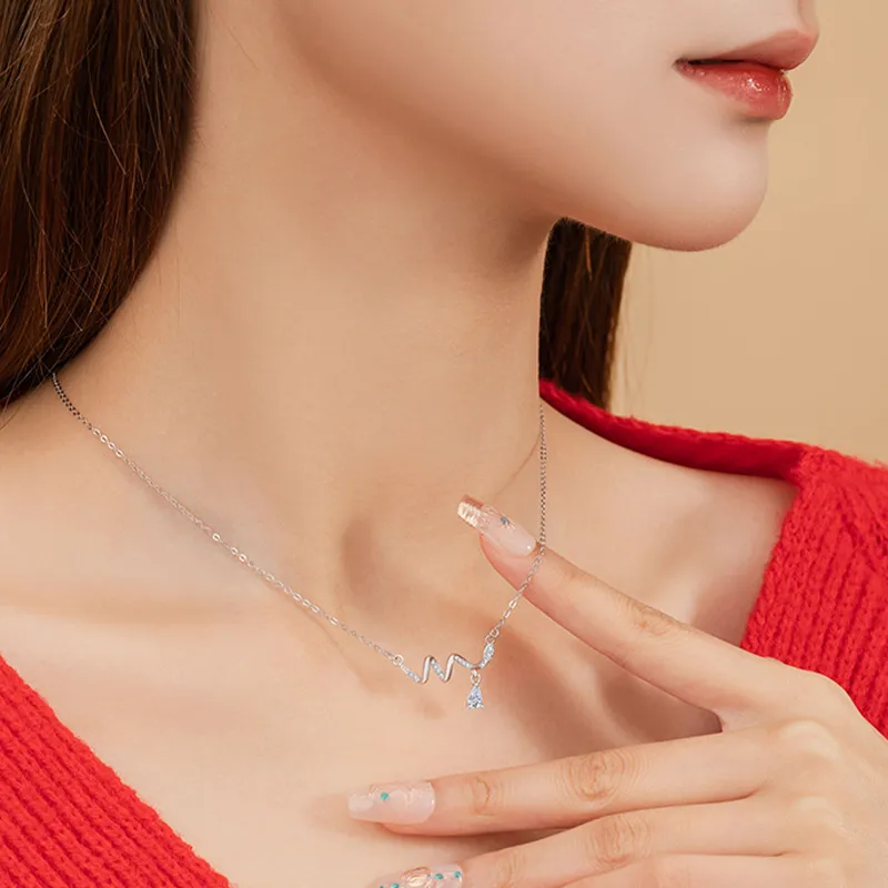 DAISY BEAUTY S925 Silver Necklaces Women's-6
