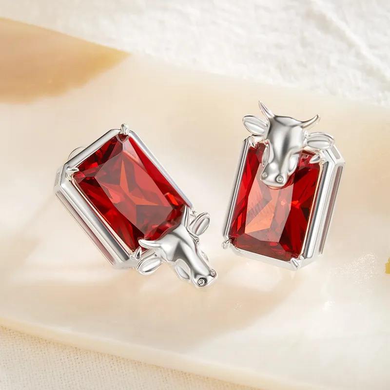 DAISY BEAUTY S925 Silver Stud Earrings Women's-5