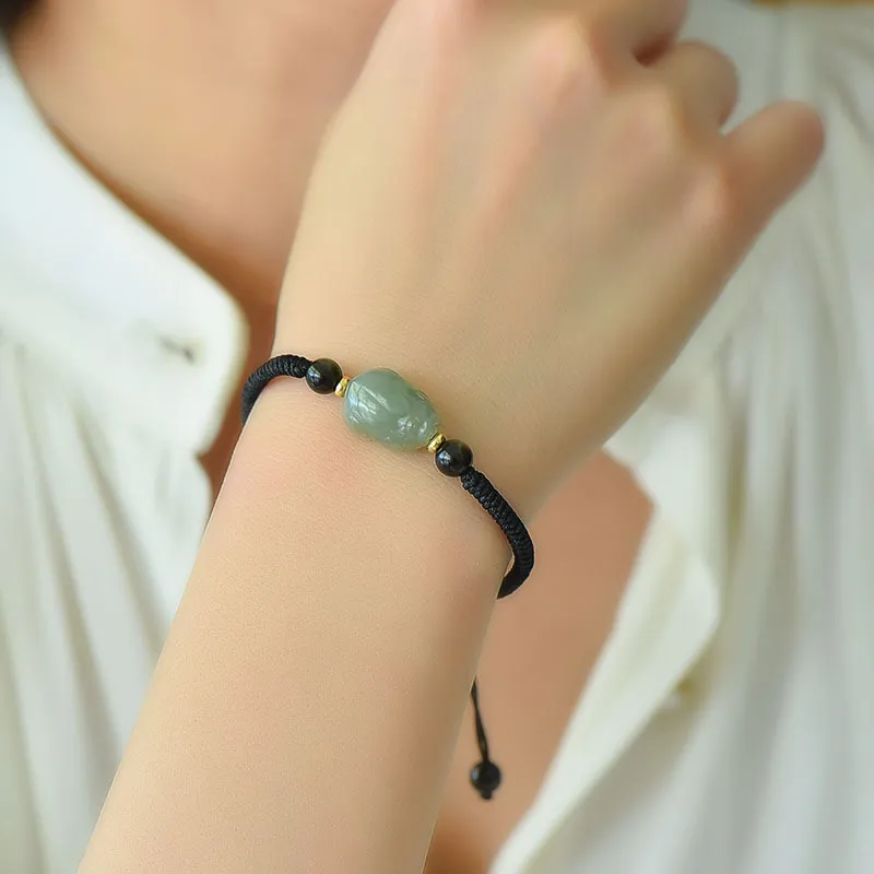 DAISY BEAUTY Bracelets Pale Greenish White Jade Unisex-1