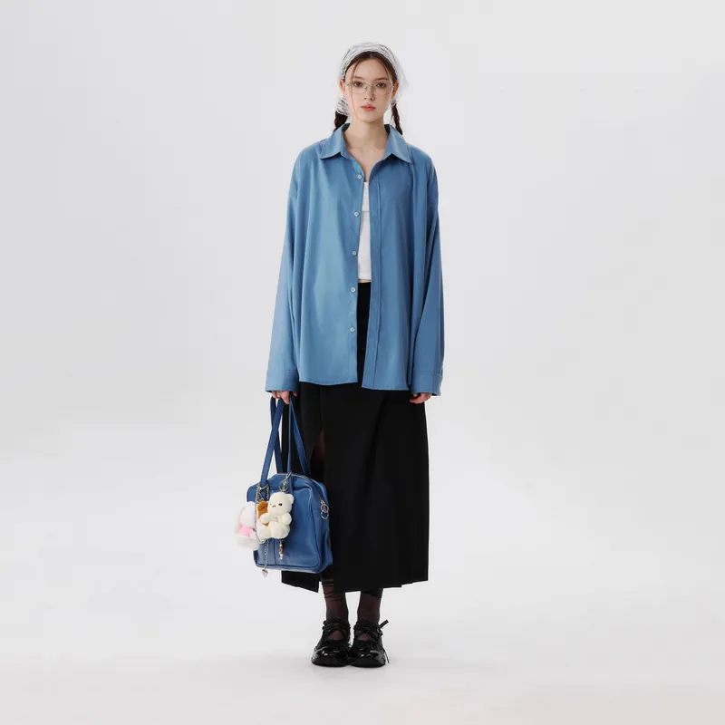 PSO Brand Shirt Unisex Dusty Blue-4