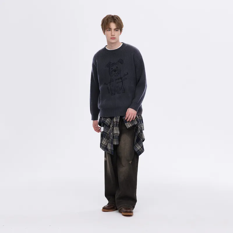 PSO Brand Sweater Unisex Violet Gray-3