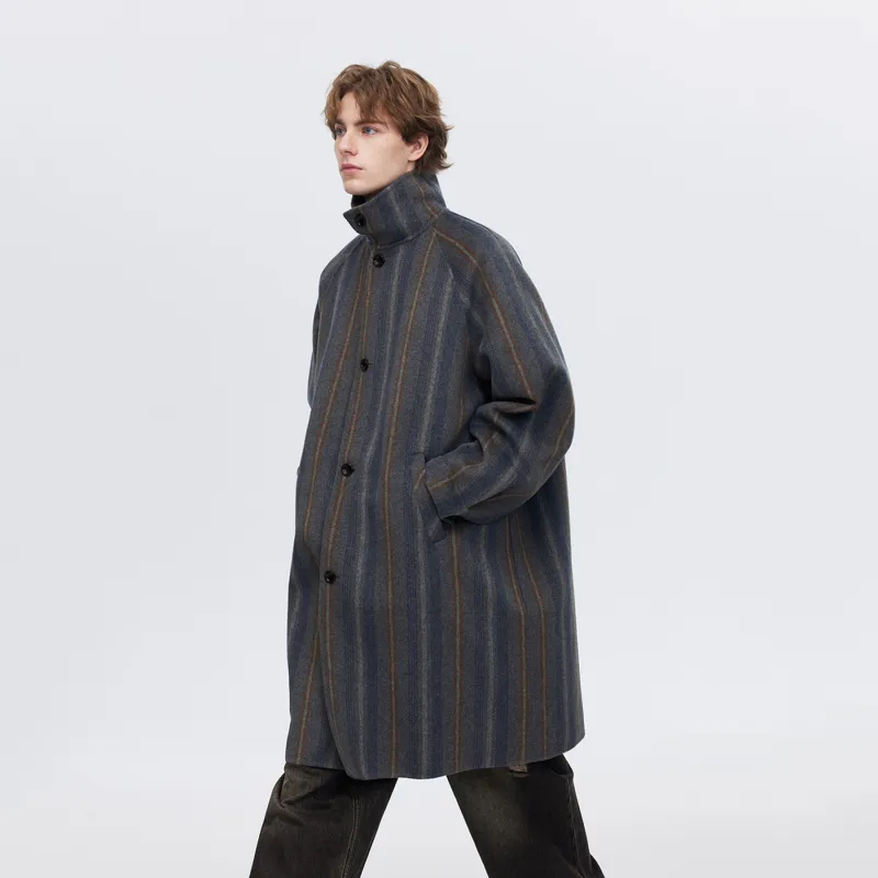 PSO Brand Coat Unisex Blue Gray-3
