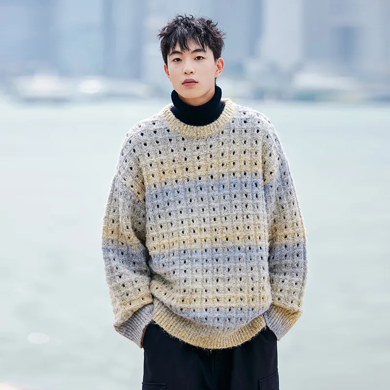 PSO Brand Sweater Unisex Yellow Blue Gradient-3