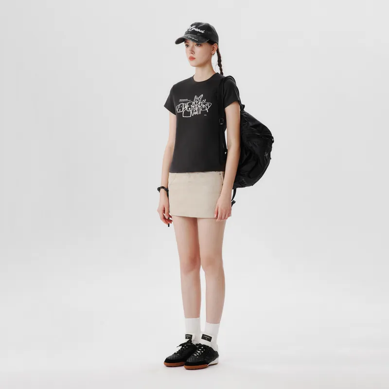 PSO Brand Puppy Series Trendy Brand Trendy Drop Shoulder Top Short Sleeved T Shirts Unisex-35