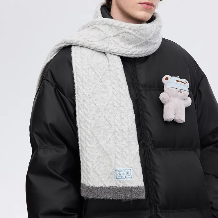 PSO Brand Knit Scarves Unisex-2