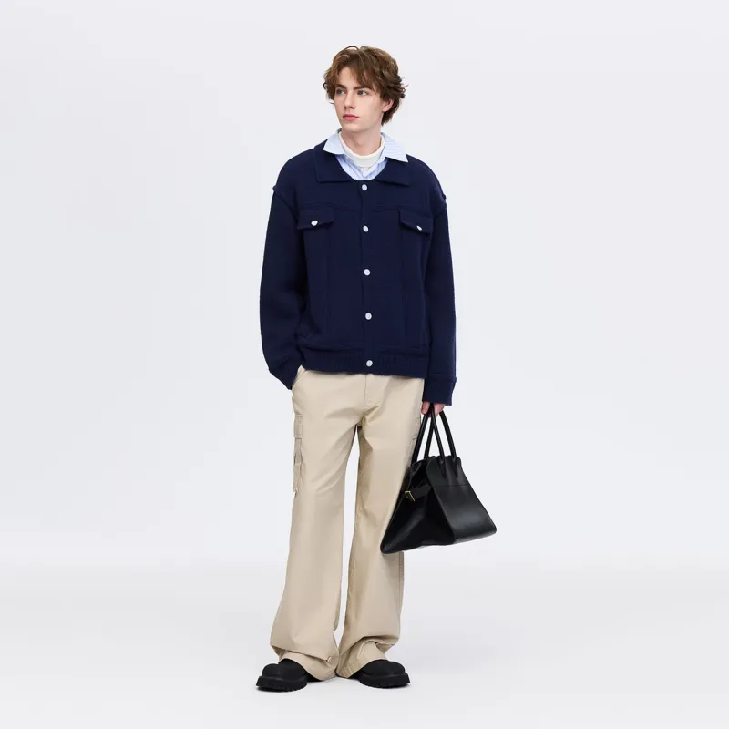 PSO Brand Sweaters Unisex Navy-3
