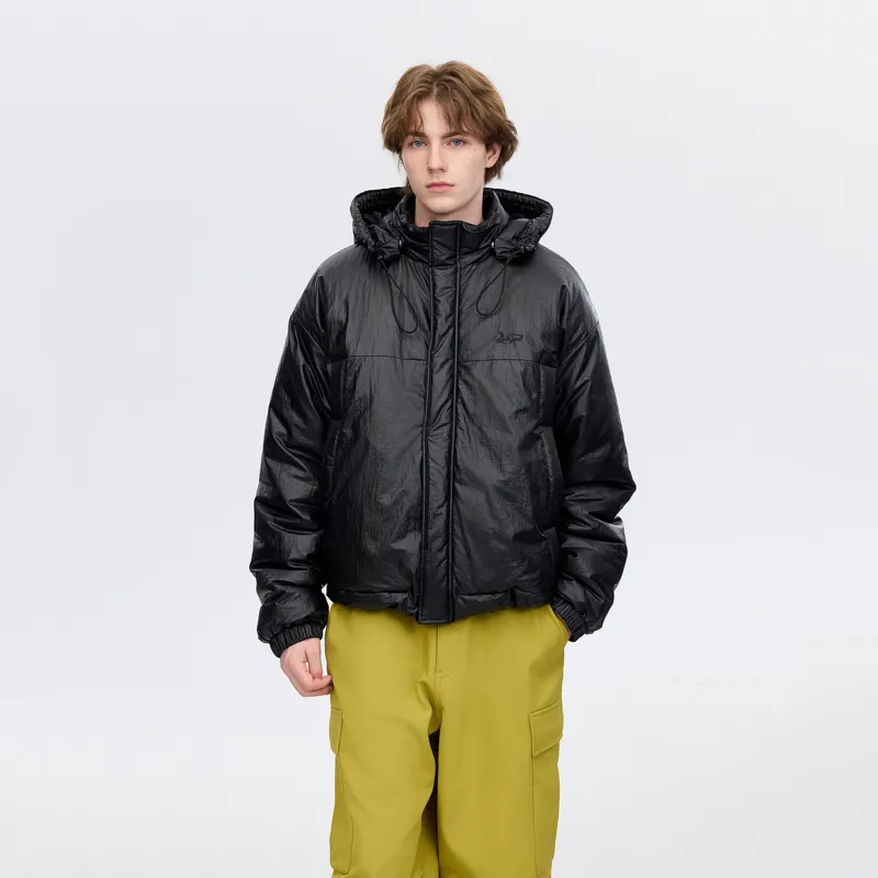 PSO Brand Puffer Jacket Unisex Black-2