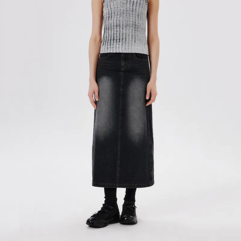 PSO Brand Denim Long Skirt Women's-3
