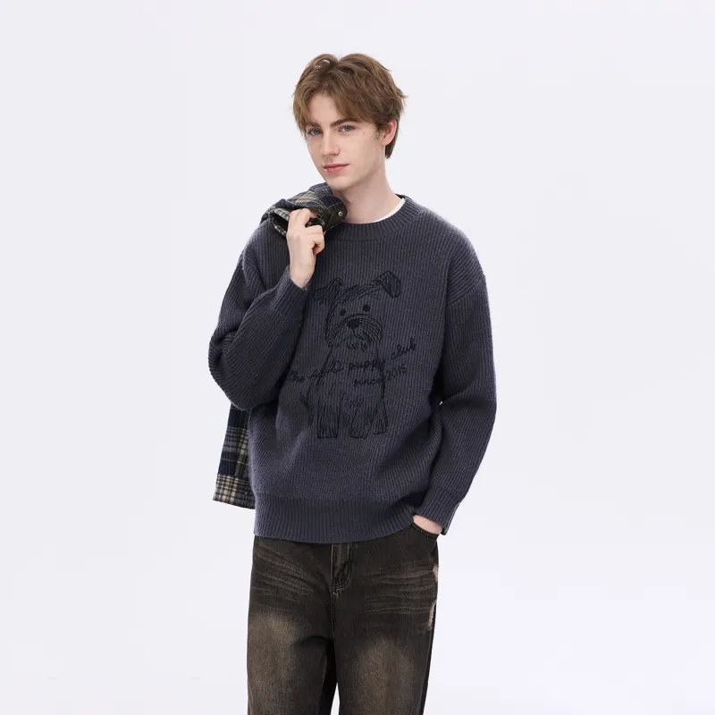 PSO Brand Sweater Unisex Violet Gray-2