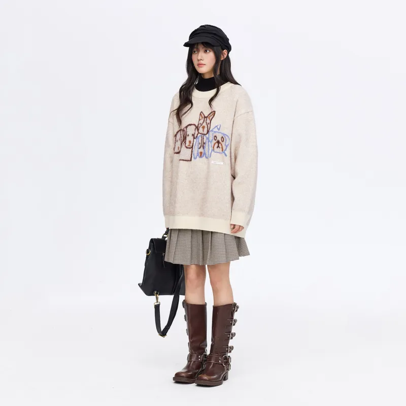 PSO Brand Puppy Series Sweater Unisex Apricot-3