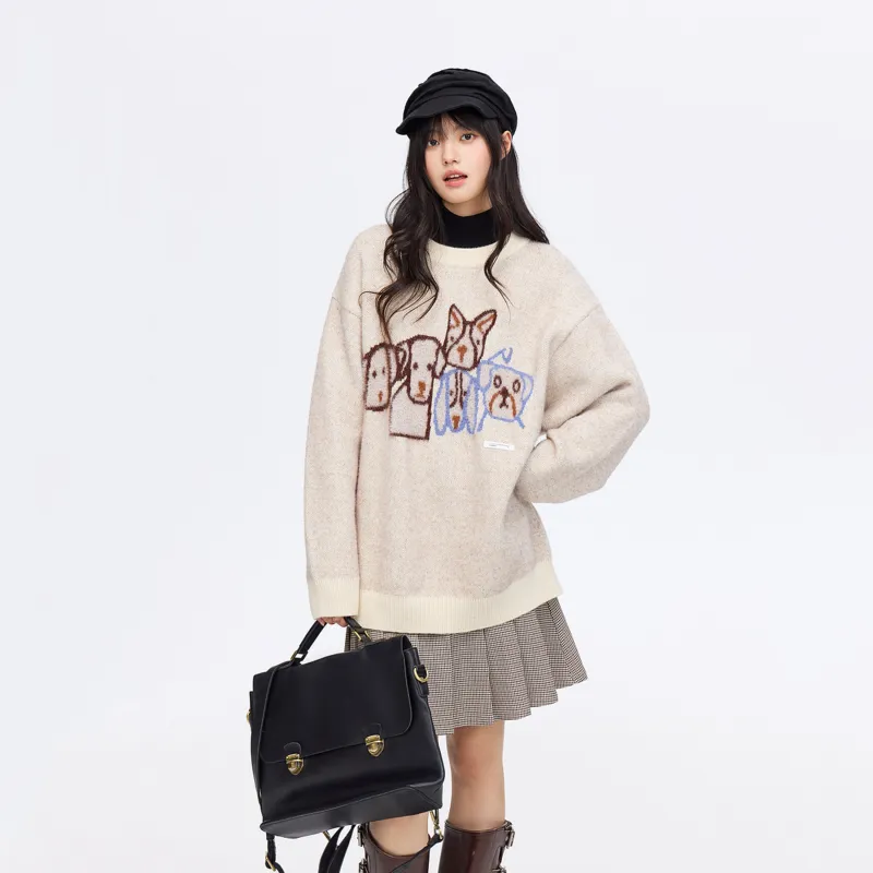 PSO Brand Puppy Series Sweater Unisex Apricot-2