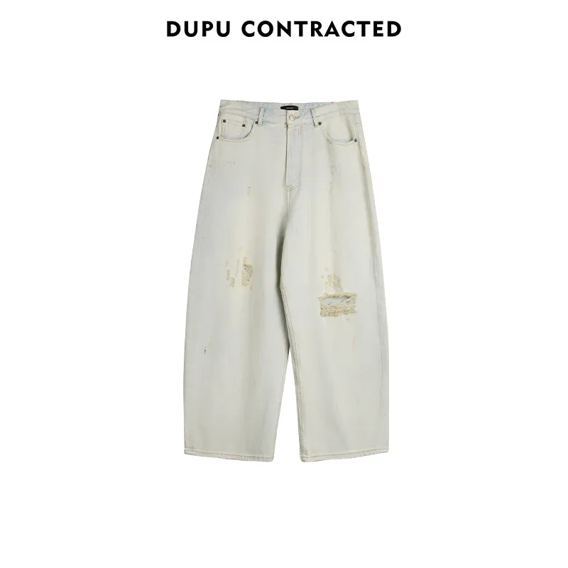 Dupu Contracted Jeans Men 5030235 Blue-4
