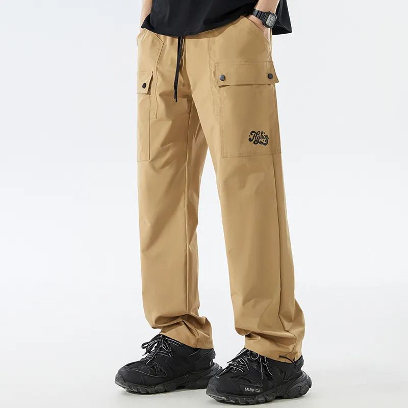 FlyboyCsc Cargo Pants Unisex Khaki-3