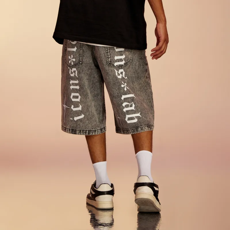 ICONS Lab Denim Shorts Unisex-13