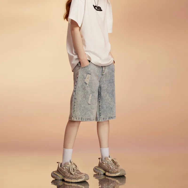 ICONS Lab Denim Shorts Unisex-5