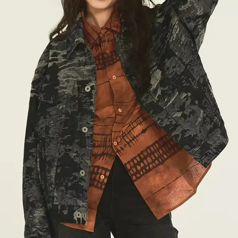 TEKABLU Jacket Unisex Black Torn Fabric-3