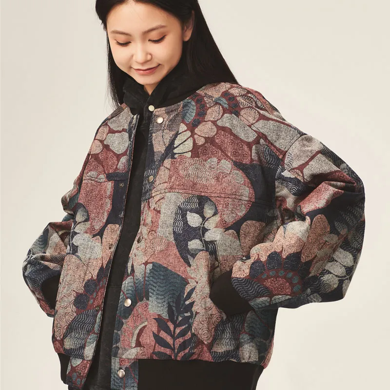 TEKABLU 2023 Fall Jacket Unisex Rose Red-2