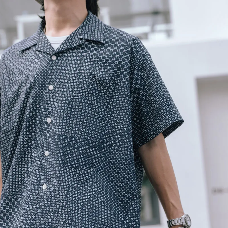 TEKABLU Shirts Men Tattoo Blue-2