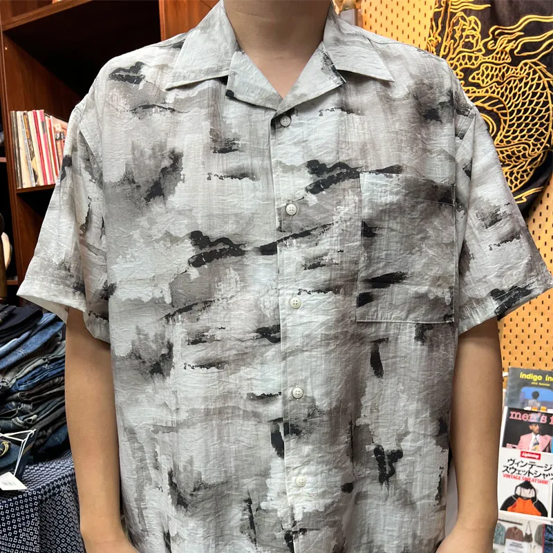 TEKABLU Shirt Unisex Ink Wash Gray-4