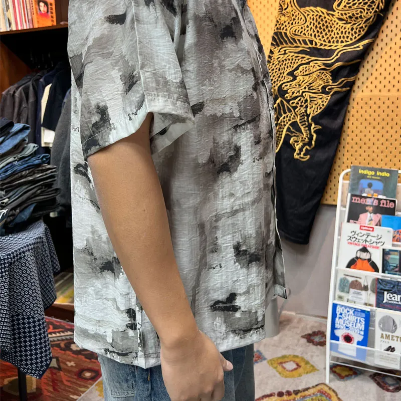 TEKABLU Shirt Unisex Ink Wash Gray-3