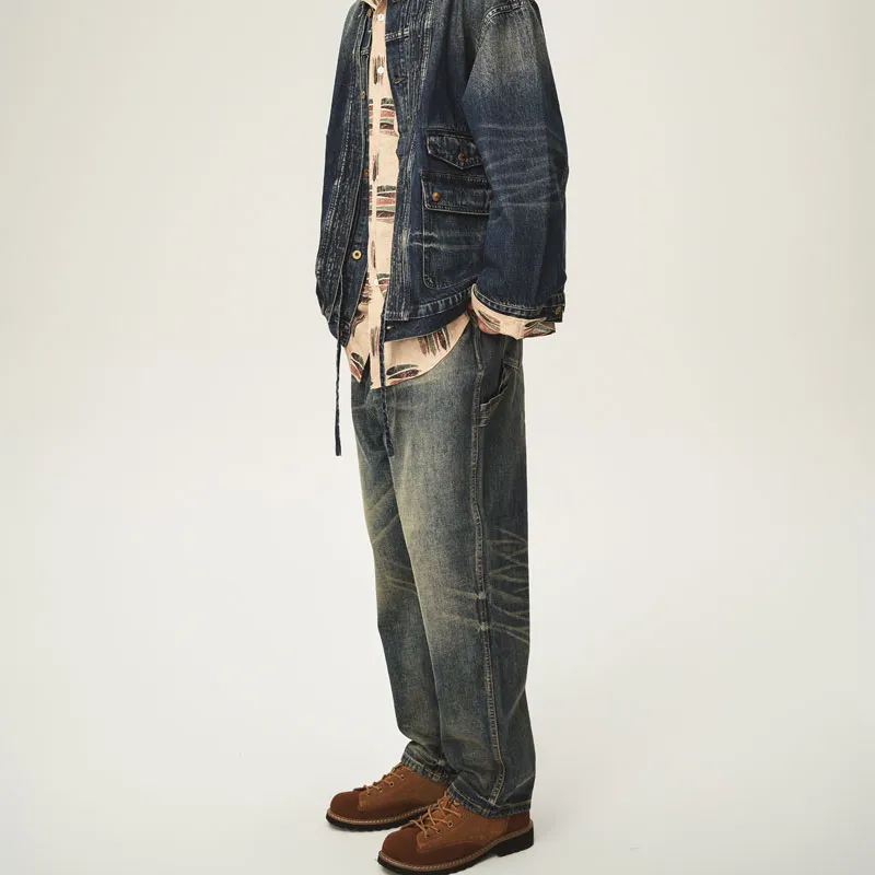 TEKABLU Jeans Men Denim Blue-4