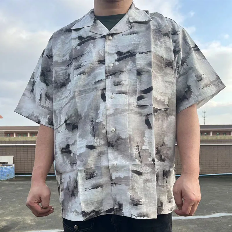 TEKABLU Shirt Unisex Ink Wash Gray-2