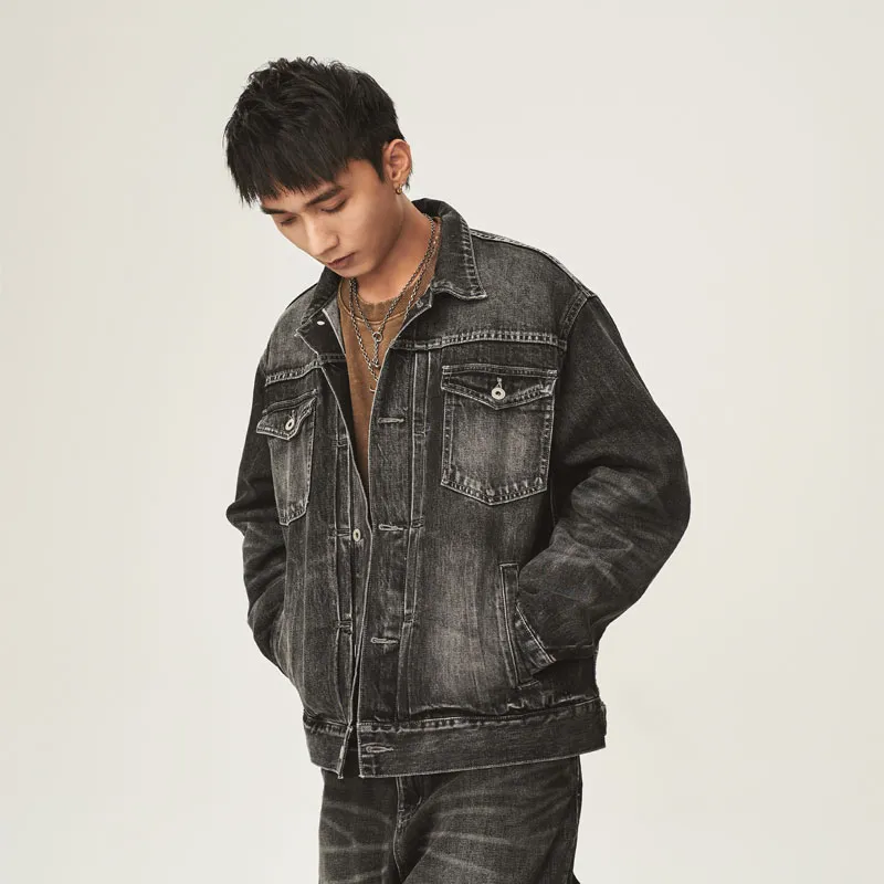 TEKABLU Jacket Unisex Washed Black-5
