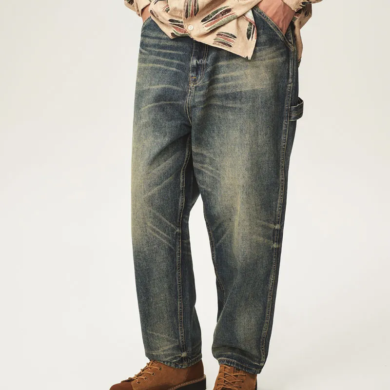 TEKABLU Jeans Men Denim Blue-3