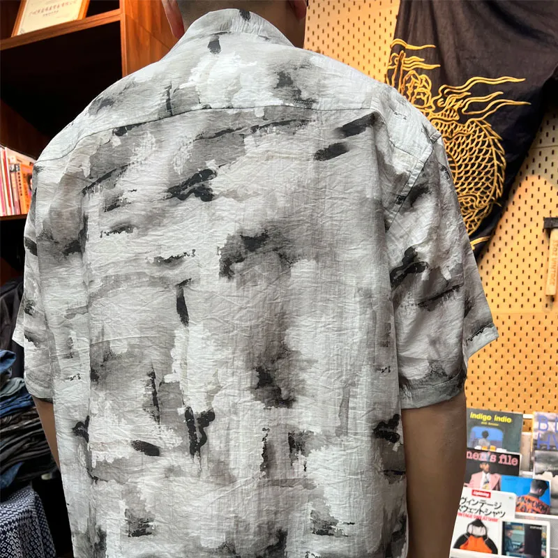 TEKABLU Shirt Unisex Ink Wash Gray-5