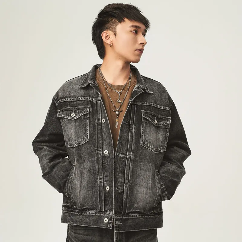 TEKABLU Jacket Unisex Washed Black-2