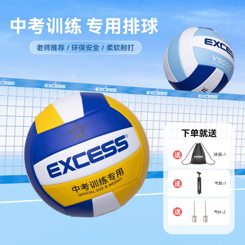EXCESS PVC Size 5 Ball Volleyball Unisex Purple Green White-1