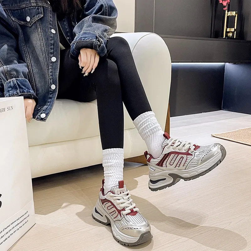 Anime Story Shock Absorbers Slip Resistant, Abrasion Resistant, Breathable Low Top Chunky Sneakers Women's-5