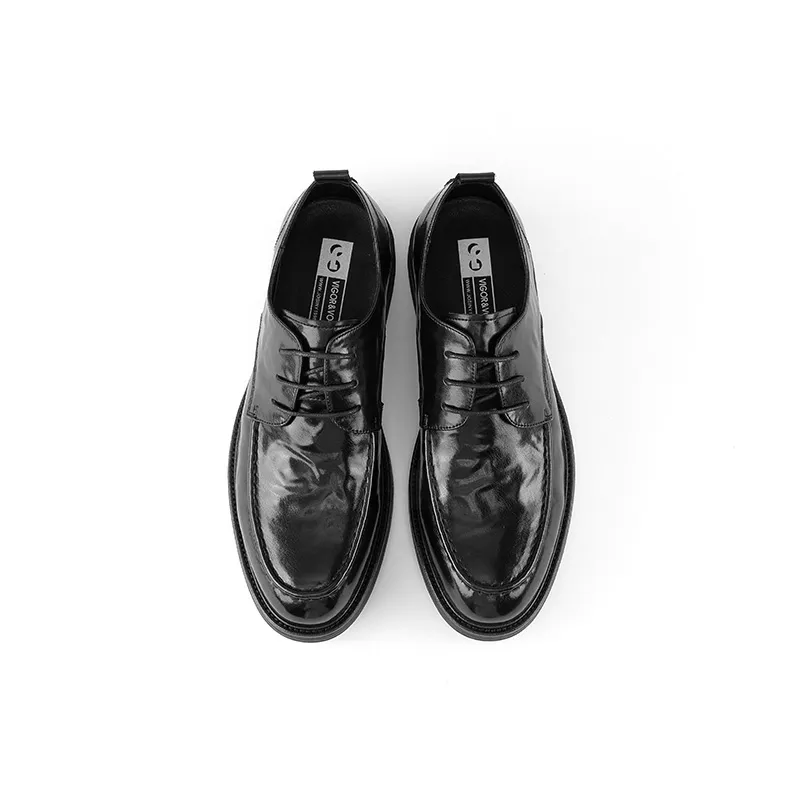 JOSINY Commute British Style Dress Shoes Low-Top Men's Black-9