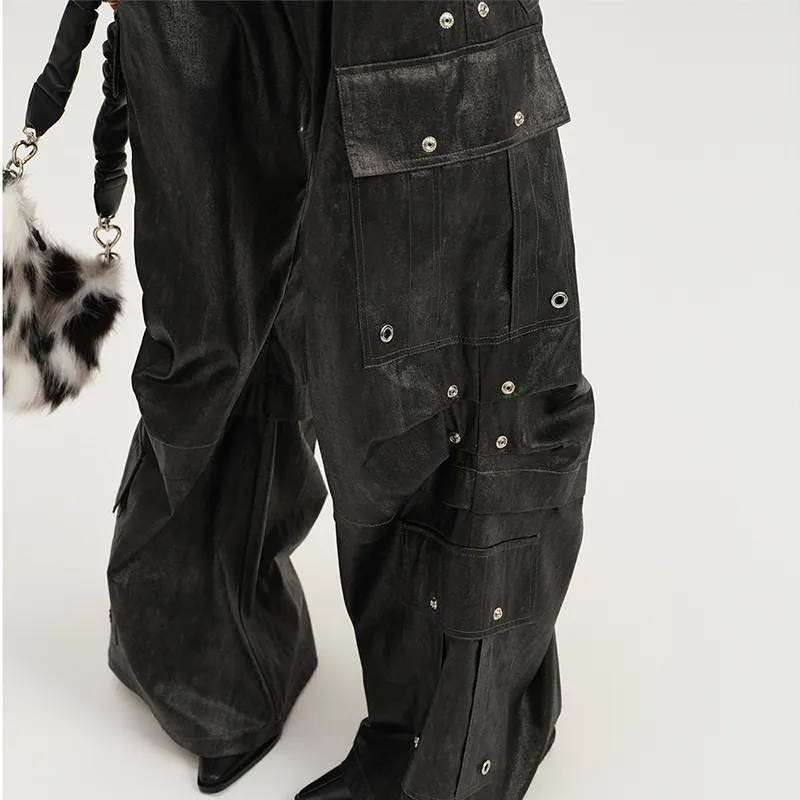 BE ALL KABUTO Cargo Pants Women's Black-5
