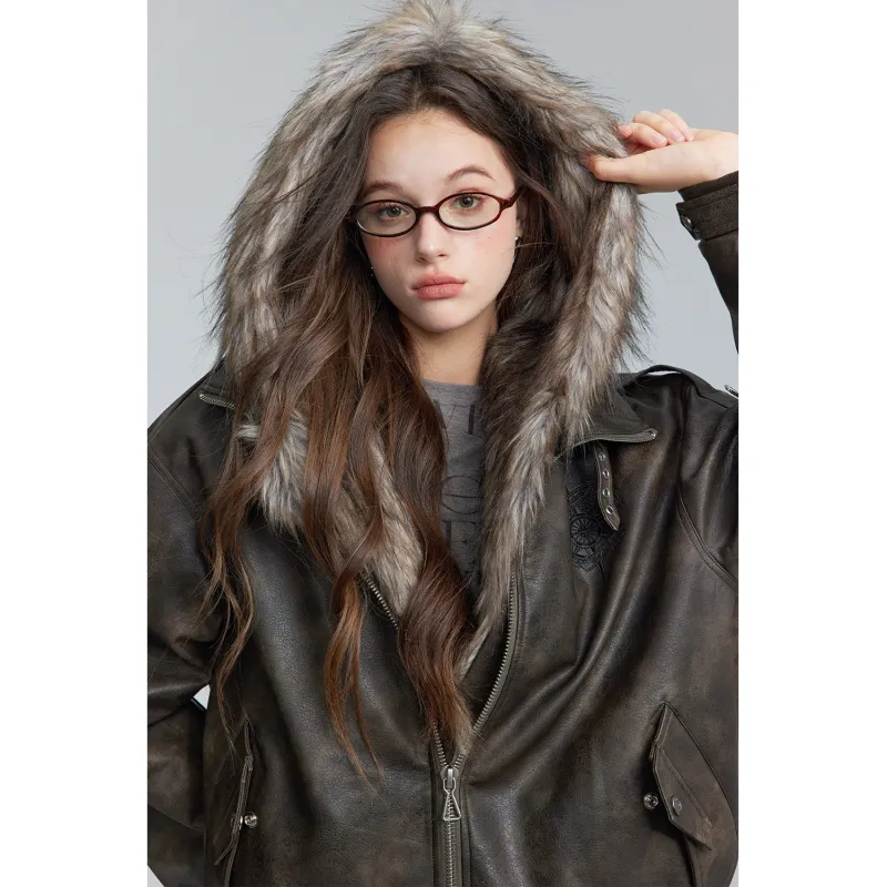 BE ALL KABUTO Puffer Jacket Unisex Black Brown-5