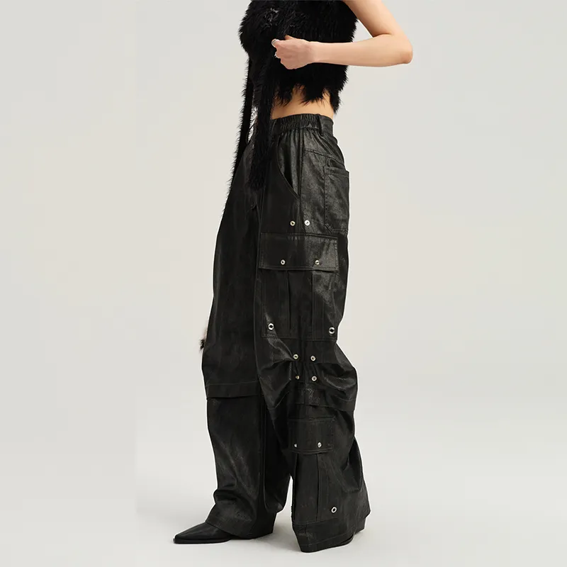 BE ALL KABUTO Cargo Pants Women's Black-3