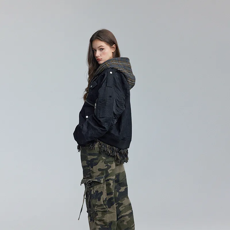BE ALL KABUTO Puffer Jacket Unisex Black-2