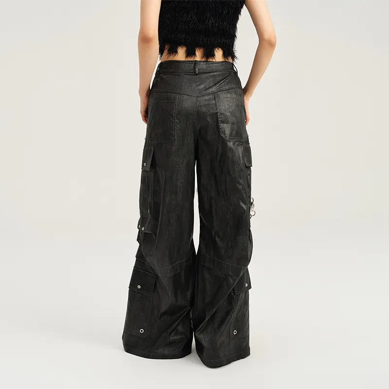 BE ALL KABUTO Cargo Pants Women's Black-4