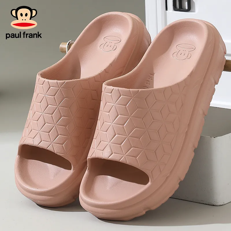 PAUL FRANK Summer Slip Resistant Odor Resistant Bathing Couple Home Comfortable Minimalist Style Slide Slipper-13