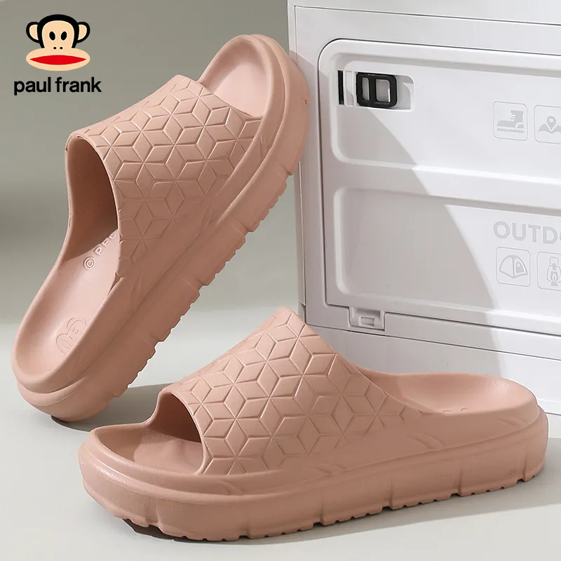 PAUL FRANK Summer Slip Resistant Odor Resistant Bathing Couple Home Comfortable Minimalist Style Slide Slipper-14