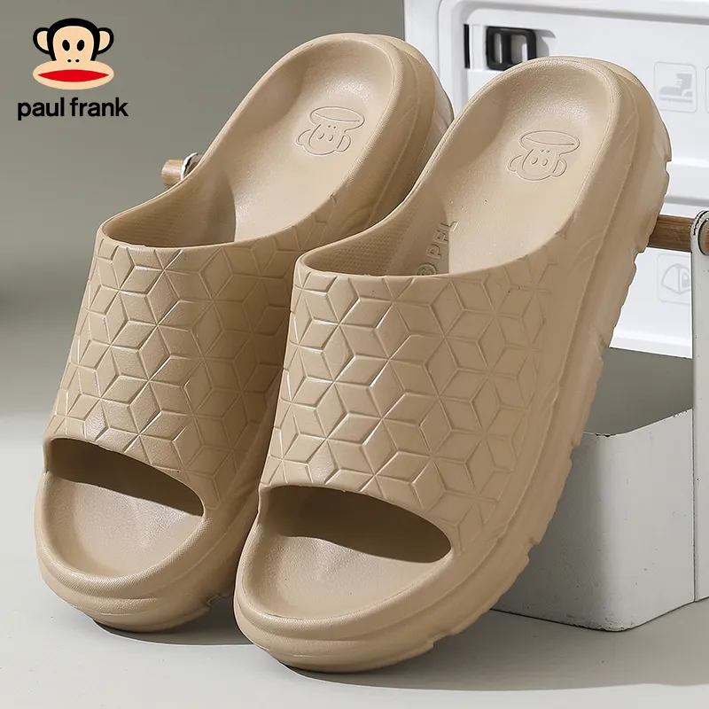 PAUL FRANK Summer Slip Resistant Odor Resistant Bathing Couple Home Comfortable Minimalist Style Slide Slipper-19